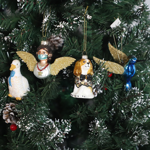 <span class=keywords><strong>Arte</strong></span> de cristal de pulpo, adorno de Navidad, regalo, Mini animales de cristal, figuritas decorativas sopladas a mano, decoración colgante de árbol de Navidad de cristal - Product Image 4