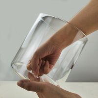 Ensemble de distributeurs de lessive en verre, conteneurs de détergent liquide, distributeur de parfum et de javel pour buanderie (2 bouteilles et pot)