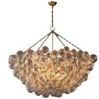 JYLIGHTING Américain Postmoderne Rond Créatif Simple Lumière De Luxe Lustre En Verre Salon Hall Escaliers Chambre Restaurant
