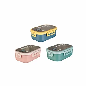 Fashion Design Nieuwe Product Fabriek Direct Rechthoek Rvs 850Ml Voedsel Opslag Container Lunchbox