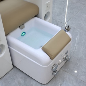 <span class=keywords><strong>Fauteuil</strong></span> de pédicure et de manucure professionnel avec massage, éclairage LED et inclinaison électrique pour salon et spa – Vente directe fabricant - Product Image 5