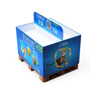 Présentoirs pliables écologiques personnalisés en carton ondulé pour produits promotionnels en point de vente