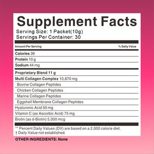 OLLI, polvo de colágeno de belleza de alta calidad con vitamina <span class=keywords><strong>C</strong></span>, suplemento brillante para blanquear la piel saludable, bebida instantánea sólida de arándano - Product Image 2