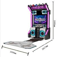 Machine de jeu vidéo Double Dance 5ème Génération, Grand Cube de Divertissement, à Monnayeur, Marque NINIX, Modèle NINIX-95137, en Bois
