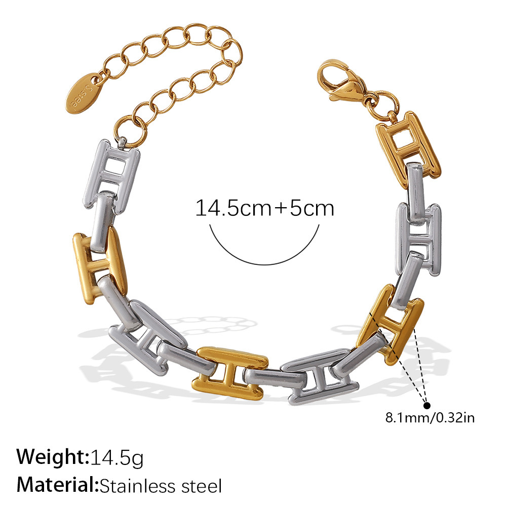 SL371SG Pulsera bicolor