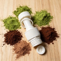 Couvercle de bouteille de 28 mm 5g pour poudre solide, poudre de thé, poudre instantanée de fruits et légumes, avec compartiment séparé pour poudre
