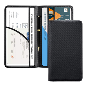 Organizador Premium para Guantera de Vehículo, Porta Documentos de Registro y <span class=keywords><strong>Seguro</strong></span> de Auto con Cierre Magnético para Documentos, Tarjetas y Licencias - Product Image 1