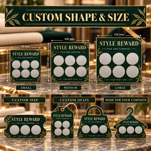 Tarjetas de Descuento y Premios con Diseño Personalizado, Impresión Serigráfica, Estilo de Juego, Logotipo de Marca en Papel Elegante - Product Image 3