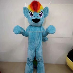 Funtoys quantité minimale de commande personnalisé rose licorne poney Pinkie <span class=keywords><strong>Pie</strong></span> cheval mascotte costume noël fantaisie poney robe Halloween pour adulte 1 pièce - Product Image 1