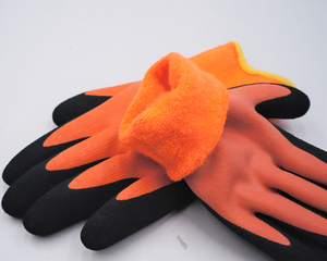 Gloveman Winter Heavy Duty Double Polyester Liner Latex Twice Safety Coated <strong>Glove</strong> Windproof Warm Garden <strong>Working</strong> <strong>Gloves</strong> - Product Image 4