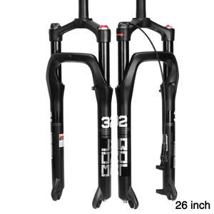 Snowy Beach <strong>Bike</strong> 26 Inch Front Fork Wide <strong>Fat</strong> 4.0 Tyre 20 Inch <strong>Bike</strong> Forks Magnesium <strong>Shock</strong> air Fork 135mm Cycling Accessories - Product Image 2