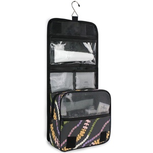 ALOHA Collection Travel Organizer Brushes Wash Bag Toiletry Bag Custom <b>Lei</b> Hawaiian Floral Hanging Travel Cosmetic Bag for Women - Product Image 4