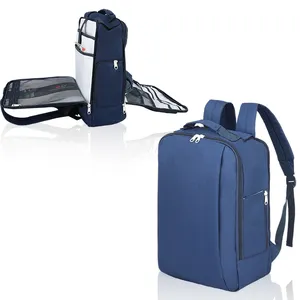 사용자 정의 로고 방수 스트랩 USB 충전 비즈니스 노트북 배낭 가방 남성 여성을위한 패션 스타일