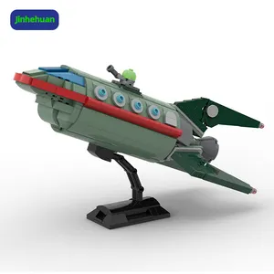 애니메이션 알로아 화성 아이디어 우주 로켓 성간화물 우주선 세트 빌딩 블록 아이 장난감