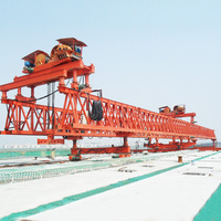 Erectora de vigas prefabricadas de doble viga tipo truss para instalación de vigas prefabricadas en viaductos urbanos