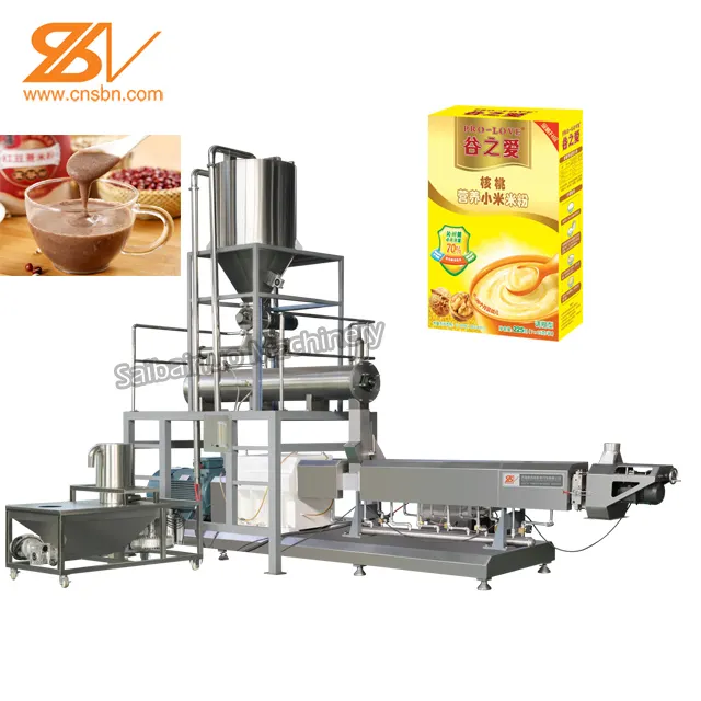 Frühstück Baby Müsli Lebensmittel Produktions linie Babynahrung Extruder Instant Brei Herstellung Maschine