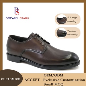 Chaussures classiques faites à la main de haute qualité, design bicolore, cuir véritable, confortables, légères, respirantes, à lacets, logo personnalisé, marque - Product Image 2