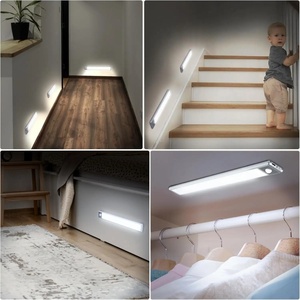 Luz LED para debajo del gabinete con sensor de movimiento, luz nocturna delgada, recargable por USB, regulable, para cocina, dormitorio, armario - Product Image 2