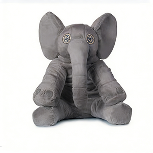 Peluche de elefante gris personalizado, Peluche de elefante, Peluche de elefante bebé, Peluche de animal de safari, Juguete de elefante gris - Product Image 1