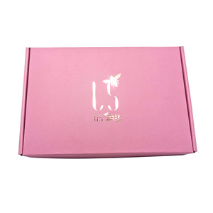 Hot bán biểu tượng tùy chỉnh màu hồng hộp sóng bao bì bền thư vận chuyển hộp cho quần áo bao bì - Product Image 5
