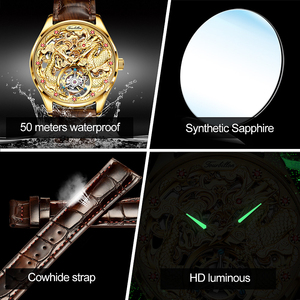 Oupinke 3176 marca <span class=keywords><strong>internacional</strong></span> relojes automáticos para hombre <span class=keywords><strong>reloj</strong></span> de pulsera dragón chino hueco de lujo <span class=keywords><strong>reloj</strong></span> mecánico de alta calidad - Product Image 6