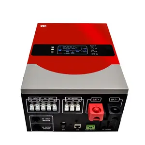 محول MPPT هجين بالطاقة الشمسية من خارج الشبكة, 1KVA DC 12v AC 110V 220V 1000W موجة جيبية نقية