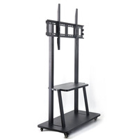 Support de télévision mobile Chariot mobile avec jambes et freins Affichage interactif Support portable Prix réduits Vente en gros