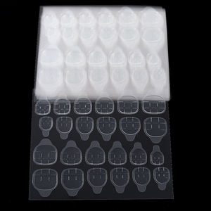 24 feuilles d'autocollants transparents double face pour décoration de <span class=keywords><strong>faux</strong></span> <span class=keywords><strong>ongles</strong></span> avec ruban adhésif - Product Image 3