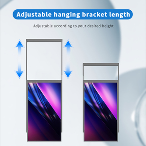 Siêu mỏng bezel độ sáng cao treo cửa hàng cửa sổ LCD hiển thị màn hình quảng cáo hai mặt kỹ thuật số biển <span class=keywords><strong>media</strong></span> <span class=keywords><strong>player</strong></span> - Product Image 3