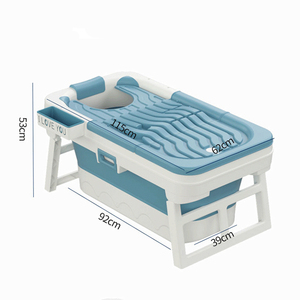 <span class=keywords><strong>Baignoire</strong></span> autoportante <span class=keywords><strong>pliable</strong></span> grande taille avec couvercle, logo personnalisé, en plastique - Product Image 5