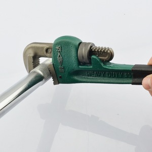 Shengda Pipe Wrench Carbon Steel Serrated Jaw Adjustable Imperial Industrial Grade - Product Image 3