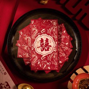 Gói Màu Đỏ Phong Bì Màu Đỏ Lá Hongbao Năm Mới Cho Trung Quốc Chất Lượng Cao Tùy Chỉnh Cho Đám Cưới Với Vàng Quà Tặng Bền xinrxin - Product Image 5