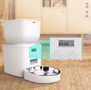 Dispensador <span class=keywords><strong>de</strong></span> comida para perros y gatos con batería plegable <span class=keywords><strong>de</strong></span> plástico <span class=keywords><strong>de</strong></span> 4L, alimentador <span class=keywords><strong>de</strong></span> cuencos para mascotas, ración temporizada inteligente automática - Product Image 4