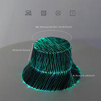 Cappello Luminoso Unisex ZBC con LED a 7 Colori, Cappello da Festa per Eventi e Festival, Accessori EDM