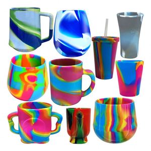<b>Hot</b> Sale Reusable Unbreakable Silicone Cup Durable Shatterproof 16 Ounce Silicone Pint Glass Cup - Product Image 1
