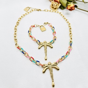 Collier pendentif libellule HC Ask Catalog, collier à chaîne coloré, bijoux pour femmes, haute qualité 316L, unisexe, <span class=keywords><strong>uno</strong></span> <span class=keywords><strong>De</strong></span> <span class=keywords><strong>50</strong></span>, vente en gros - Product Image 5
