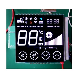 Tela do medidor de energia elétrica Monocromático Branco Dígito Preto Fundo TN <span class=keywords><strong>7</strong></span> Segmento Personalizado VA <span class=keywords><strong>LCD</strong></span> VA <span class=keywords><strong>Display</strong></span> <span class=keywords><strong>LCD</strong></span> Para Termostato - Product Image 4