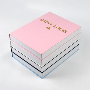 Boîte à cartes de marque vide de luxe, décoration de salon, hôtel, <span class=keywords><strong>club</strong></span>, fausse décoration de maison en lin, modèle de livre pliable à couverture rigide, livre vierge - Product Image 4