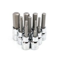 TOOLJOY Outil de manchon à douille hexagonale Cr-v 1/2 "3/8" Outil de réparation de voiture à entraînement carré à cliquet pour écrou à boulon hexagonal