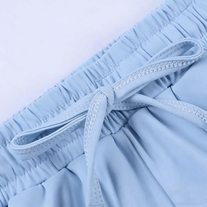 Ensemble deux pièces d'été pour filles mignonnes, t-shirt à manches courtes avec logo brodé, short à bords festonnés, tenue décontractée pour enfants - Product Image 4