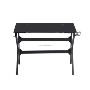Venta al por mayor de luces LED para juegos PC mesa de escritorio extensible de metal para ordenador mesa de carreras para jugadores Mesa - Product Image 2