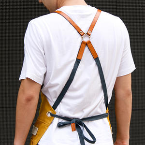 Tablier cowboy <span class=keywords><strong>coiffeur</strong></span> lait thé gâteau magasin barista hommes et femmes fleuriste travail vêtements coiffure imprimé logo - Product Image 6