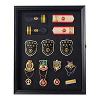 Insigne à collectionner pièce militaire médaille vitrine verre couverture ombre boîte cadre pour fleur Animal Portrait organisateur de stockage