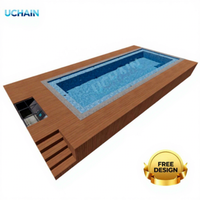 Piscine hors sol modulaire en acier inoxydable, petite taille, durable, étanche, montage rapide |   Installation facile pour la cour
