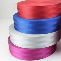 Sangle de ceinture de sécurité en nylon polyester de haute qualité, couleur grise, 38 mm, pour ceinture de sécurité de voiture