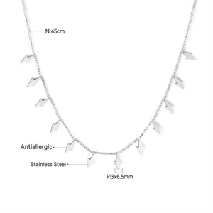 Delicate Waterproof Jewelry Charms <b>Choker</b> Necklace Women lightning Pendants Necklace - Product Image 4