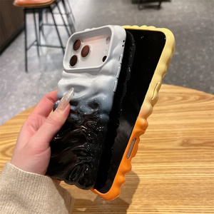 Funda para Teléfono Móvil con Degradado de Ondas Coloridas para iPhone 17 16 15 14 13 Pro Max, Textura Ondulada, Arcoíris, Cubierta Trasera Corrugada - Product Image 4
