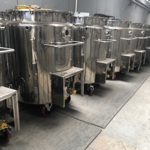 Réservoir de stockage en acier inoxydable de 500l, 1000l, 2000l pour produits chimiques, cosmétiques, crèmes, réservoir de stockage mobile, réservoir de stockage d'huile, de lait - Product Image 5