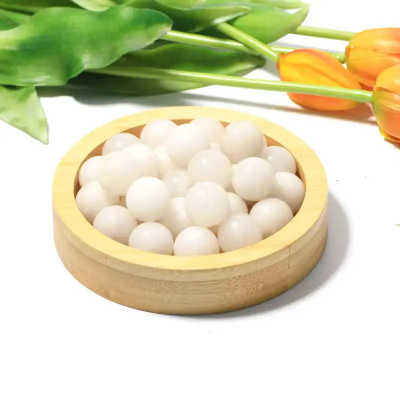 DIY Natural Crystals Healing Stones Gems White Jade Sphere Spiritual Products Meditation Fengshui Crystal Sphere Ball