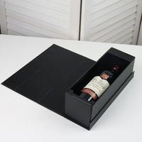 Caja de Regalo de Joyería Hecha a Mano de Cartón Negro de Lujo Personalizada, Cajas Rígidas con Estampado en Relieve y Lámina Dorada para Envío de Bebidas y Artesanías